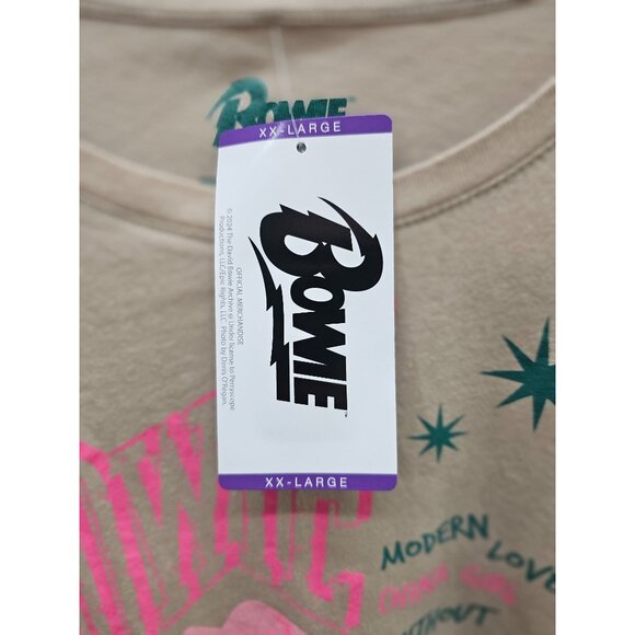 David Bowie Graphic Band Tee XXL NWT - Picture 5 of 6